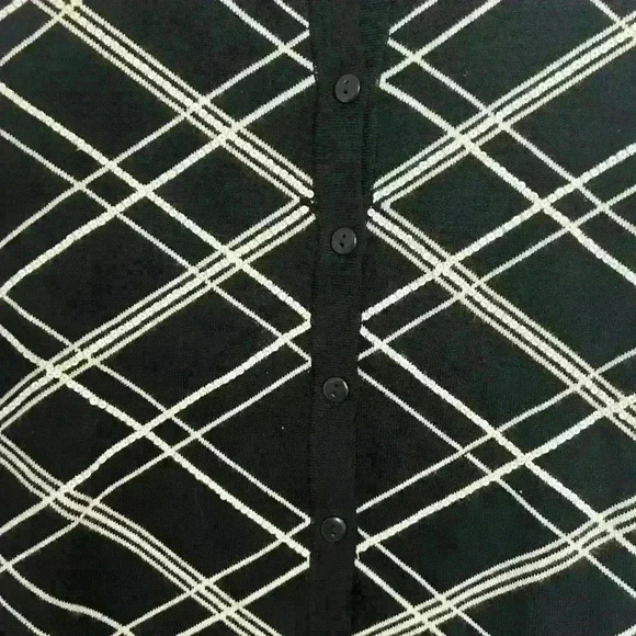 Black Button Down Sweater - Picture 3 of 3